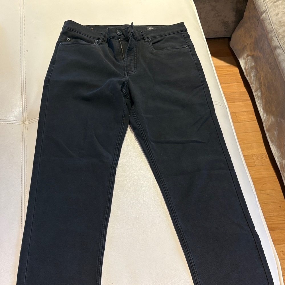 Faherty Lightweight Stretc Men's Black Jeans